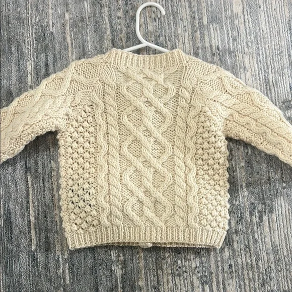 Cream Kids Sweater with Sheep Design - Picture 3 of 3